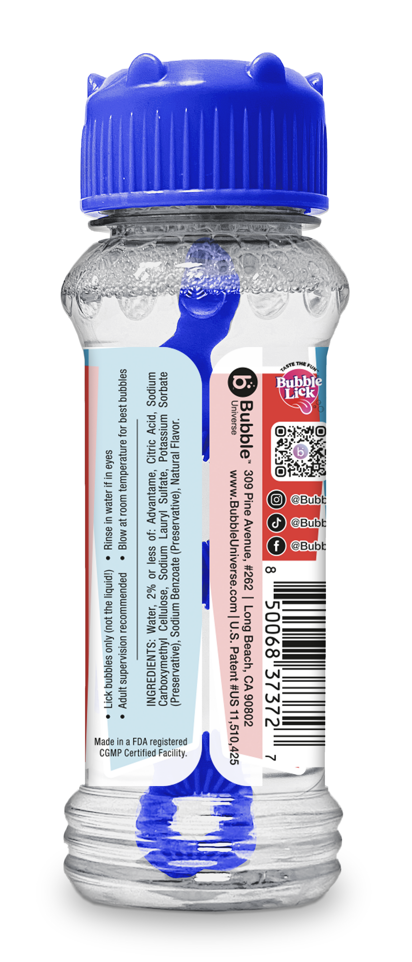 12 cnt PDQ 2.5oz Bubble Lick ICEE Variety Flavored Bubbles