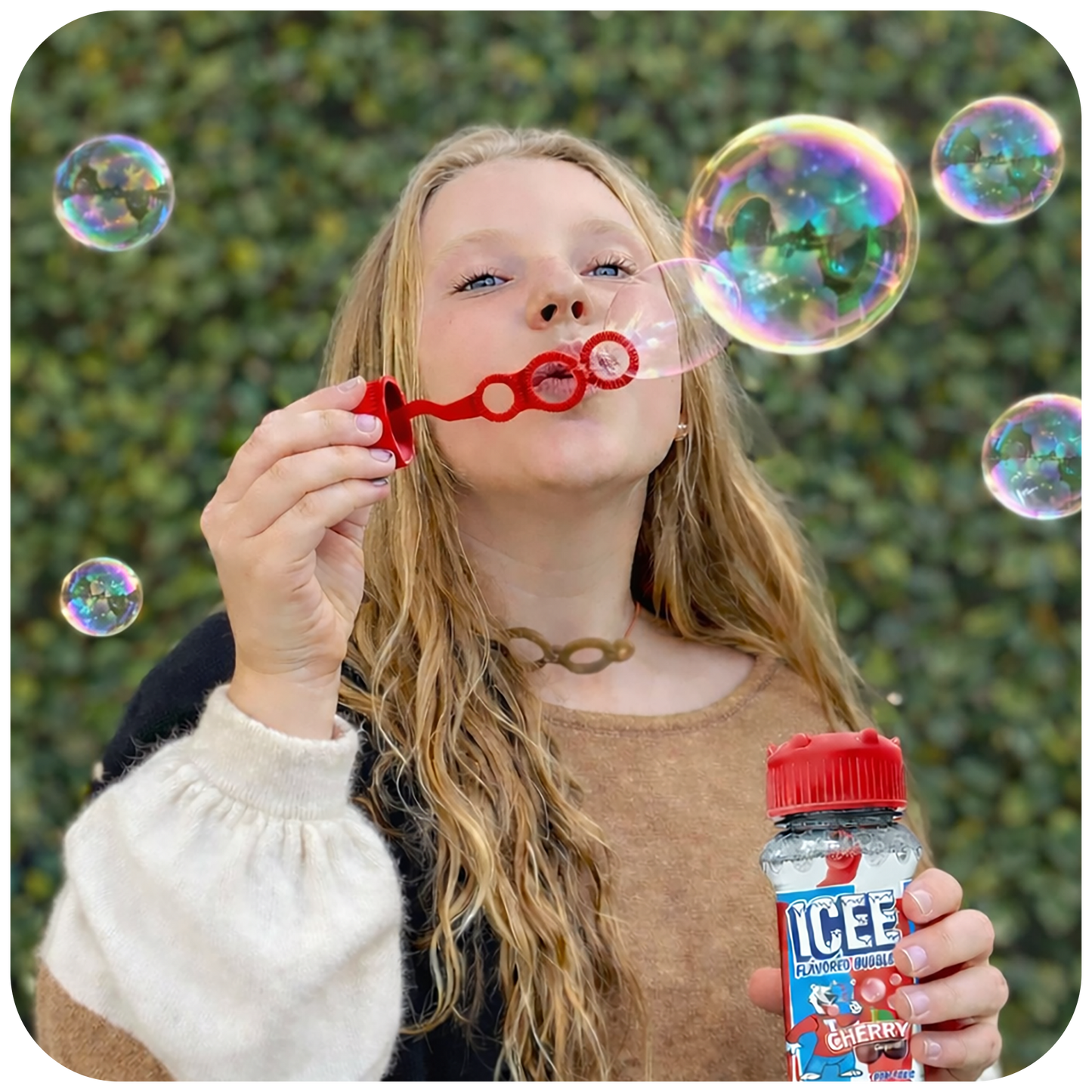 12 cnt PDQ 2.5oz Bubble Lick ICEE Red Cherry Flavored Bubbles