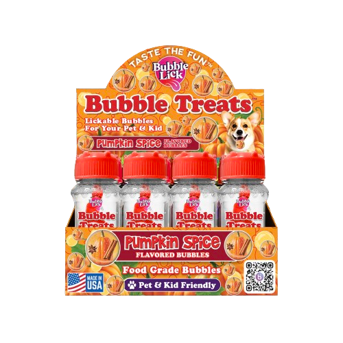 12 cnt PDQ Bubble Lick Pumpkin Spice Flavored Bubbles