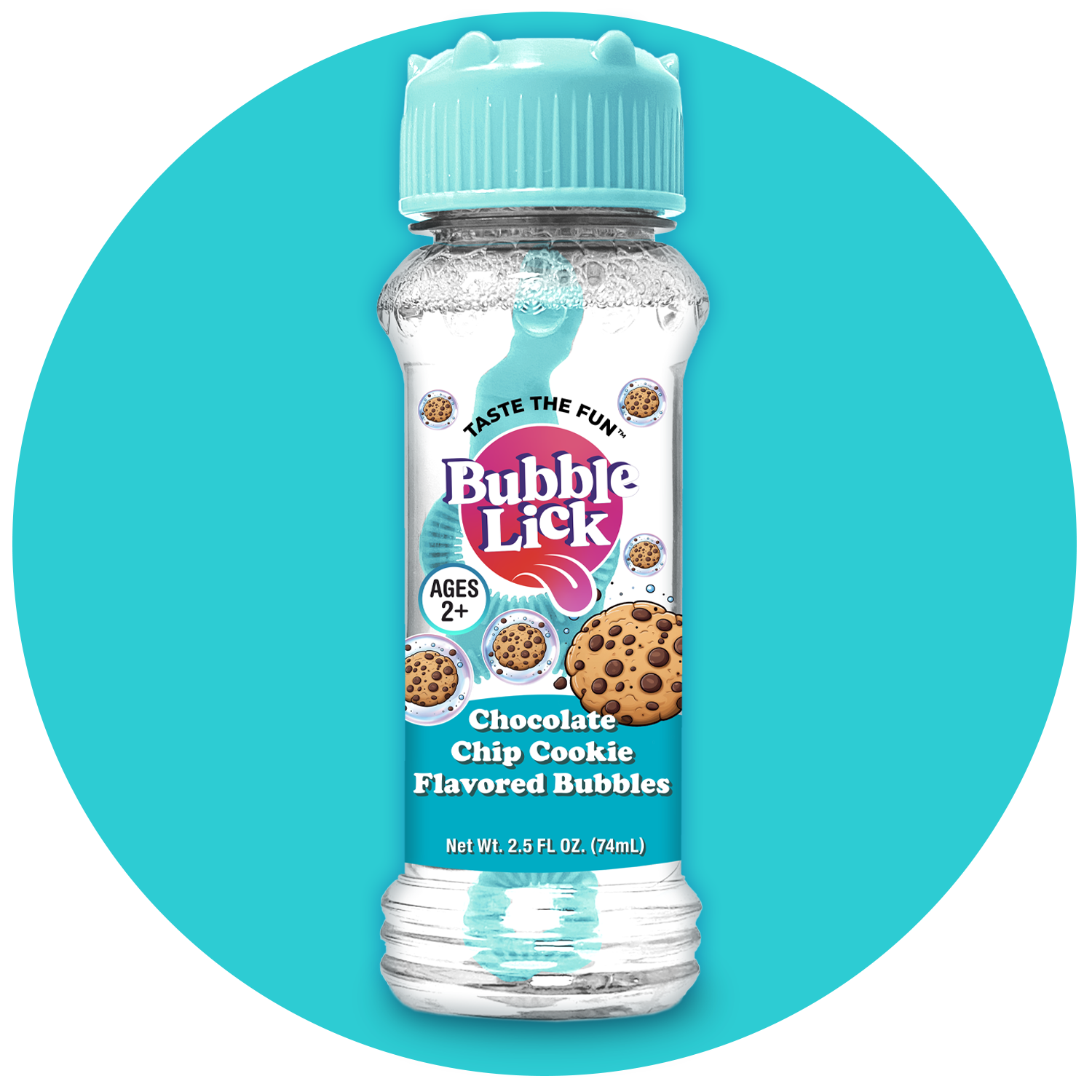 4 pk Box 2.5oz Bubble Lick Variety Best Seller Flavored Bubbles