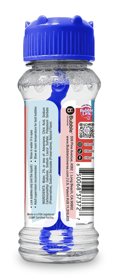 4 pk Box 2.5oz Bubble Lick ICEE® Flavored Bubbles