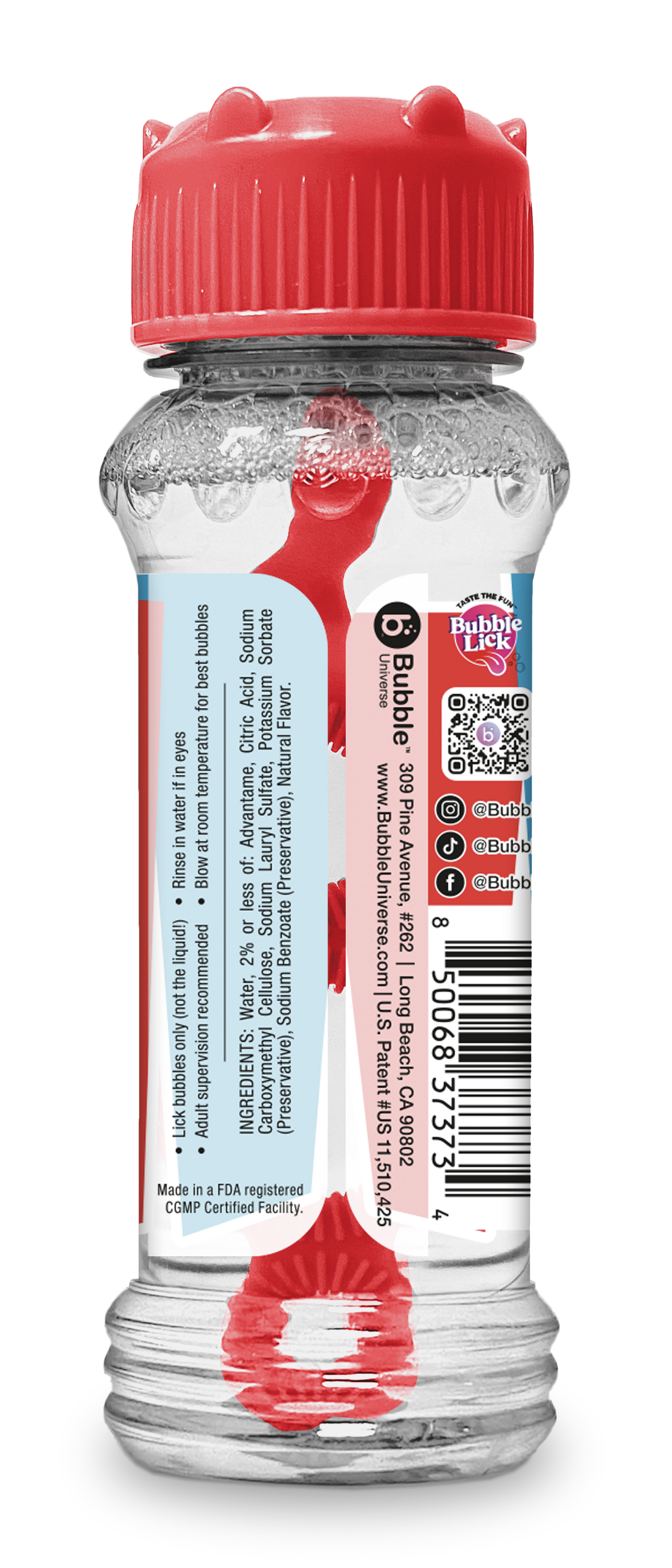 4 pk Box 2.5oz Bubble Lick ICEE® Flavored Bubbles