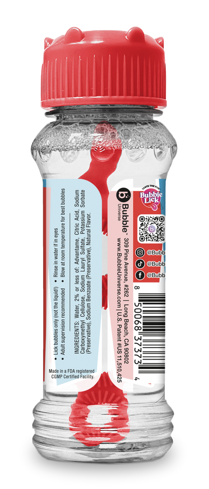4 pk Box 2.5oz Bubble Lick ICEE® Flavored Bubbles