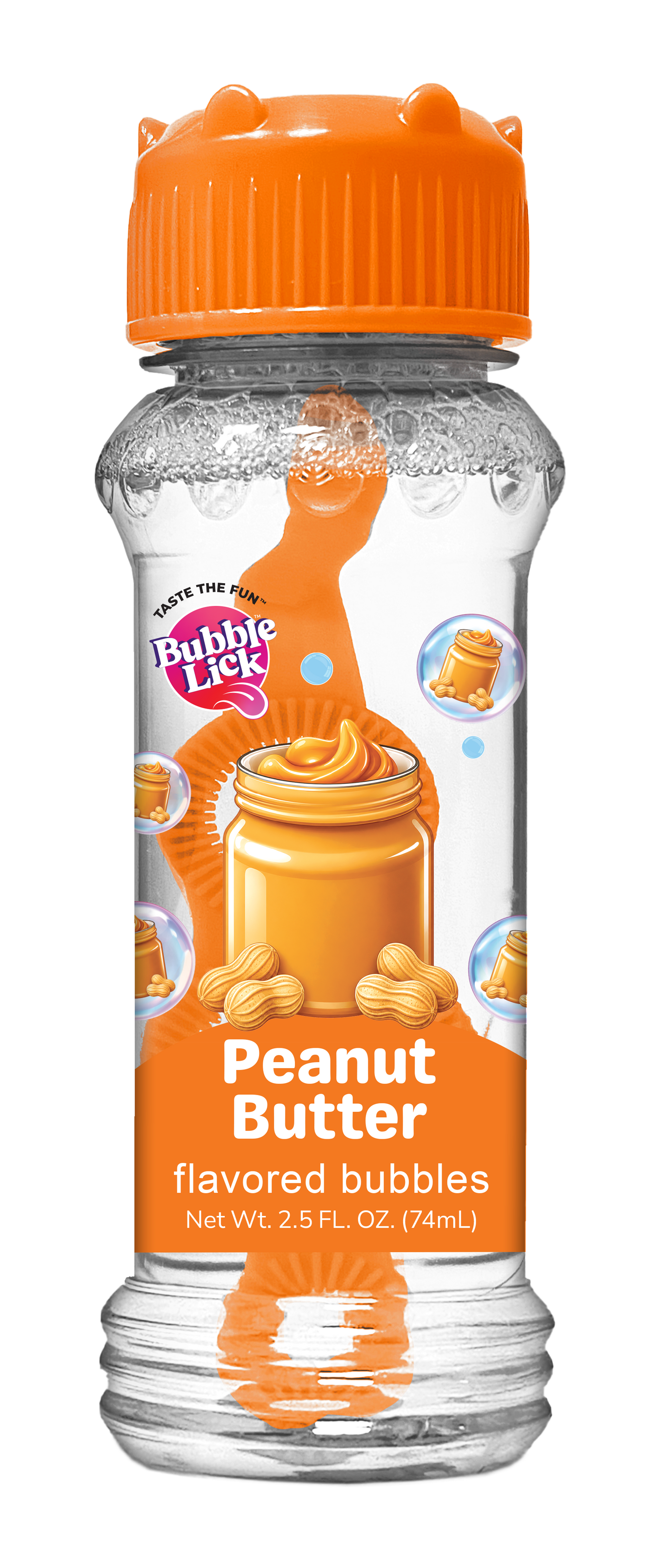 4 pk Box 2.5oz Variety Flavor Bubble Lick Maple Bacon & Peanut Butter Flavored Bubbles